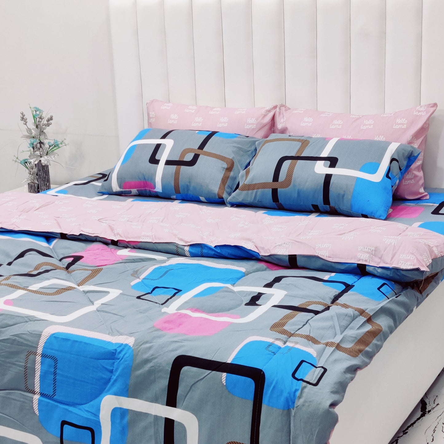 Premium Cotton 6Pcs Quilt/Razai Set v2.d8