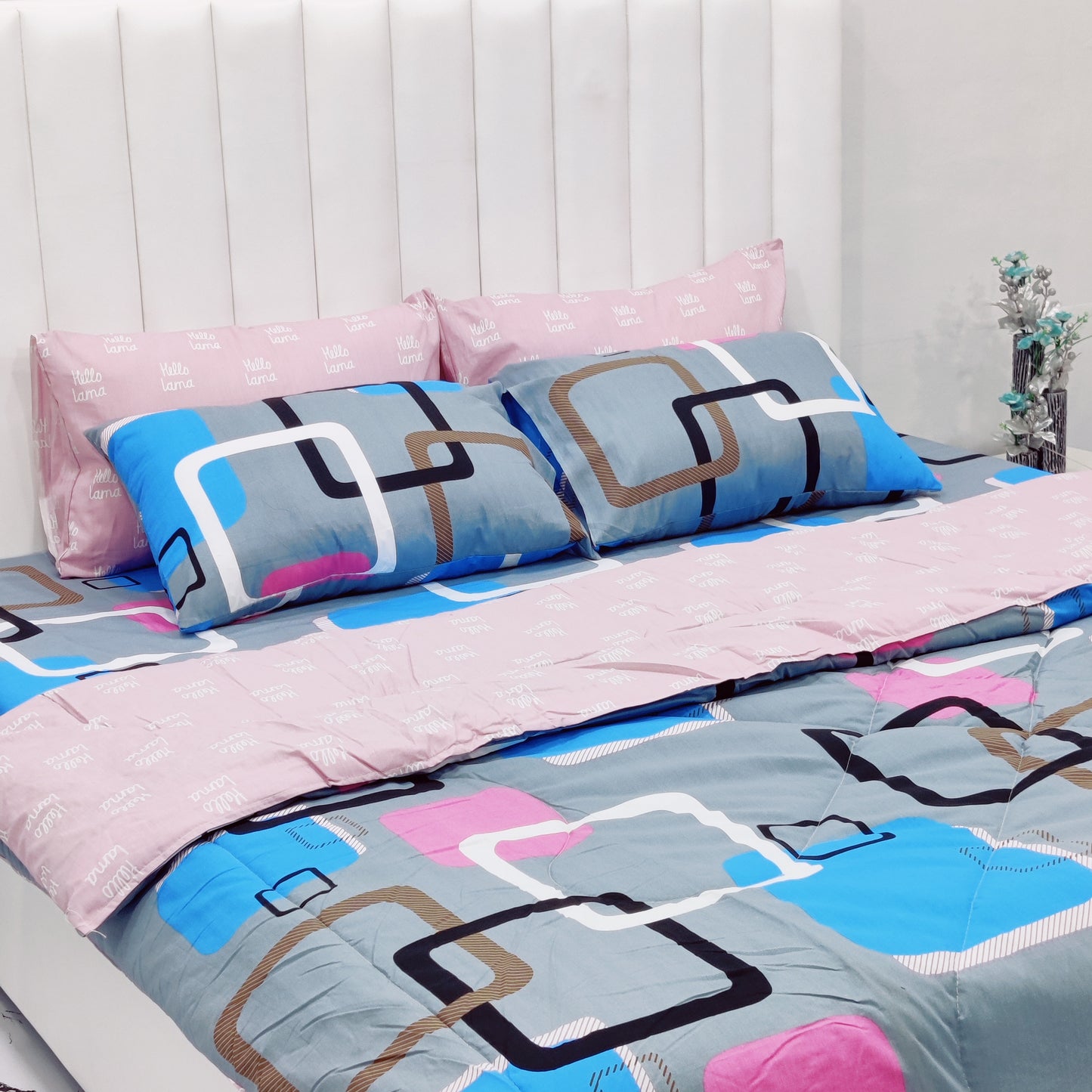 Premium Cotton 6Pcs Quilt/Razai Set v2.d8