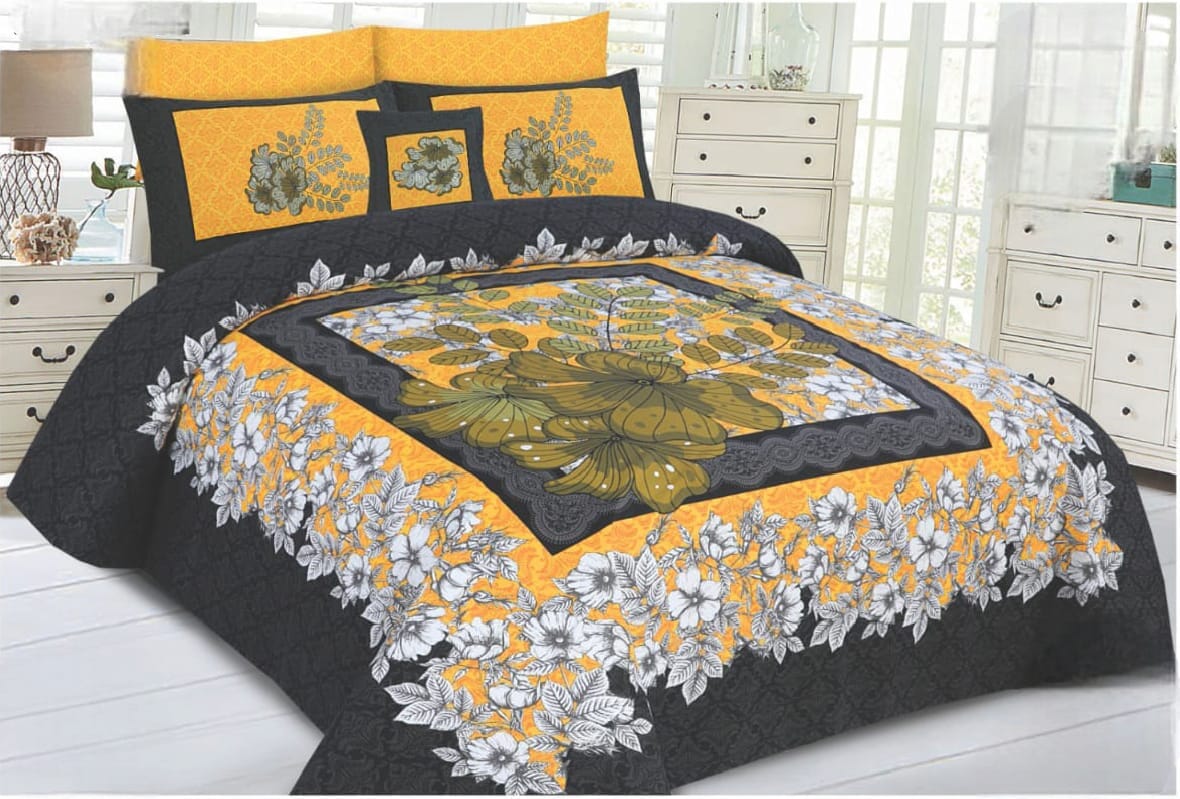 Premium Panel Bedsheet 4Pcs My Store 