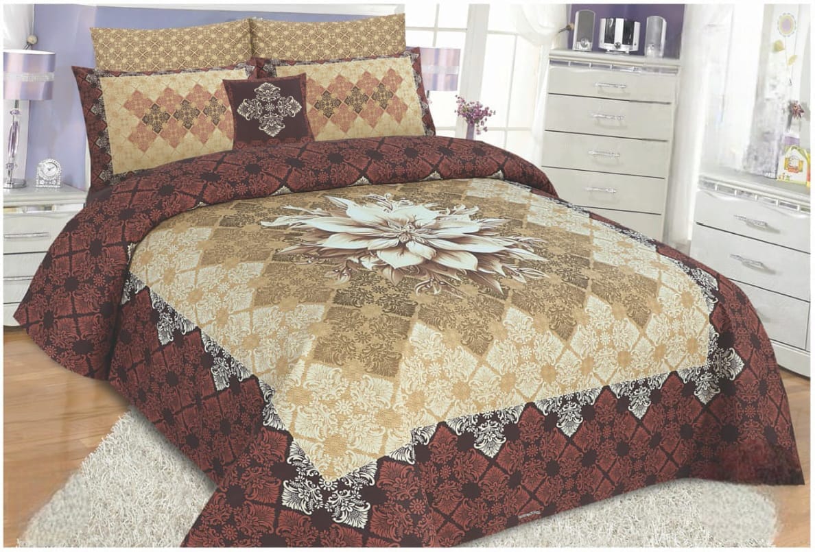 Premium Panel Bedsheet 4Pcs My Store 