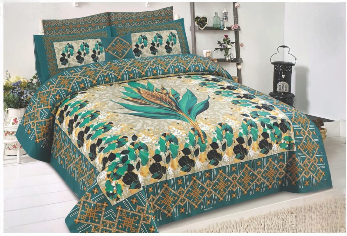 Premium Panel Bedsheet 4Pcs My Store 