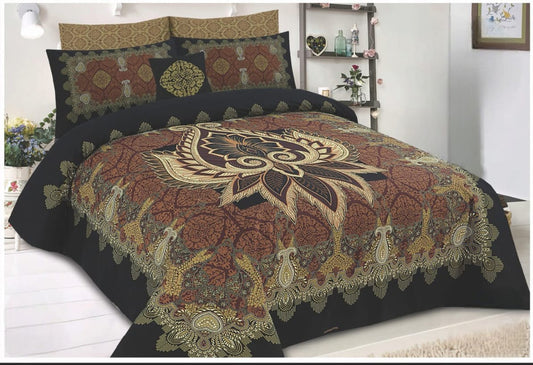 Premium Panel Bedsheet 4Pcs My Store 